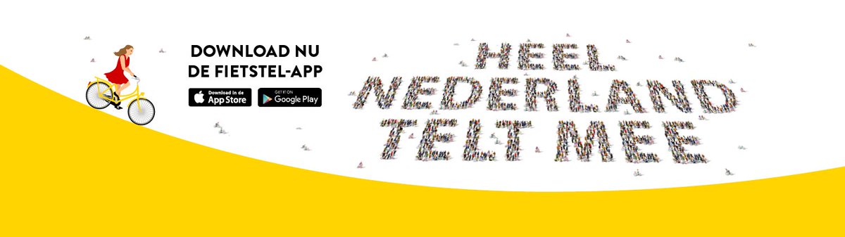 Tel mee tijdens de ‘Nationale ‘Fiets Telweek’. Download de gratis Fietstel-app #fietstelweek tinyurl.com/zq7zutb