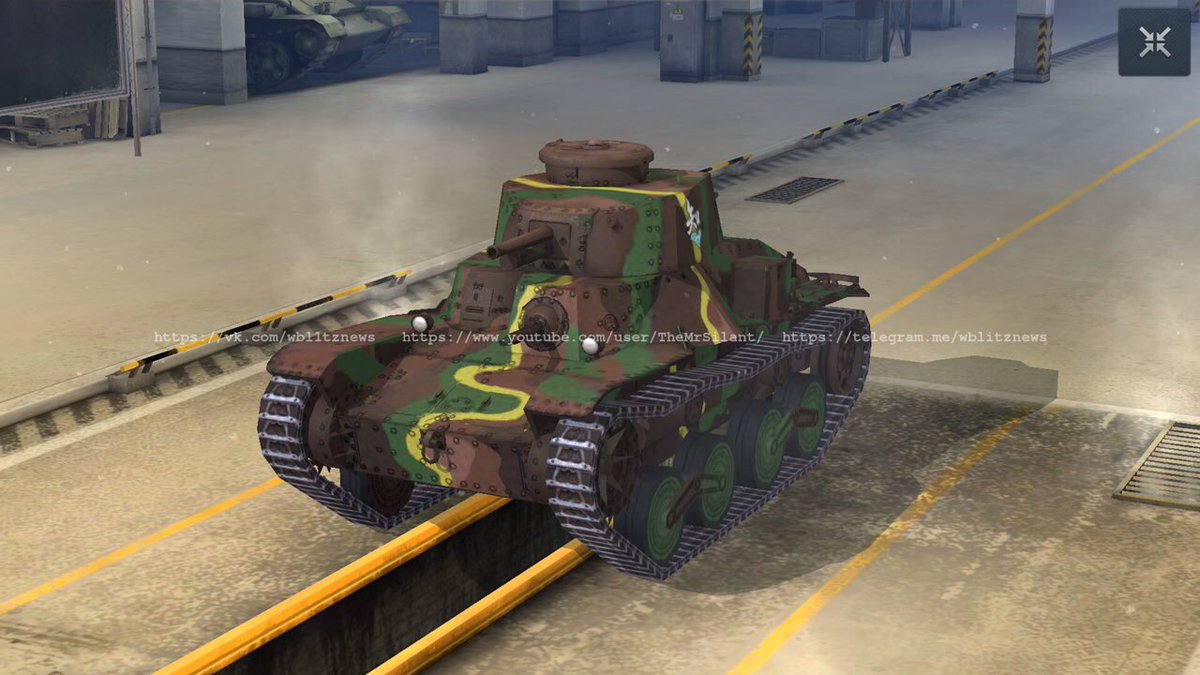 𝗞𝗘𝗡𝗢𝗡 ガルパンのチハたんがモデルのtype95 Ha Go用の伝説的迷彩がリリースされるようです この迷彩はtgsのエキシビションのある明後日入手可能になる可能性があるとのこと Wotblitz Blitznews