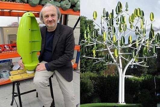 Handasiyat's tweet photo. The #windturbine for your backyard... Wind Tree uses tiny silent blades  to generate electricity from light breezes https://t.co/ltRR7vUmEj
