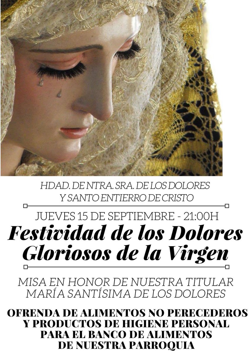 SentirCofradeB's tweet photo. Festividad Ntra. Sra. de los Dolores en Badolatosa. https://t.co/m02Hb6N89C