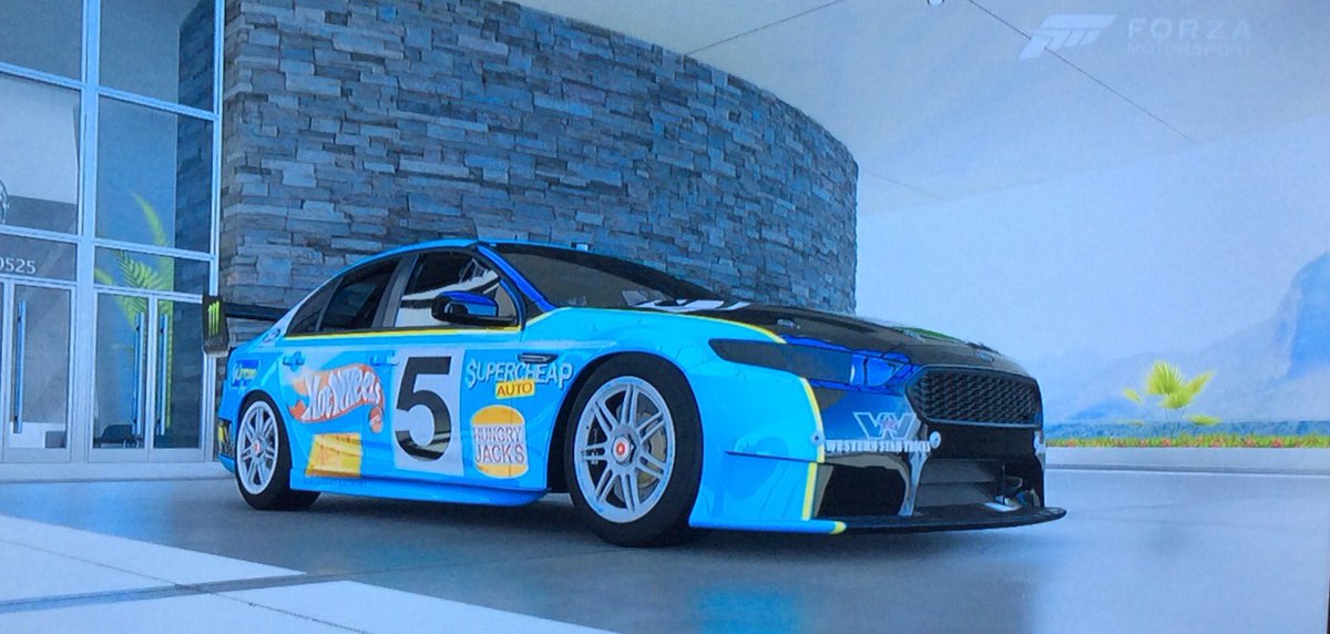 ncatley_15's tweet photo. Retro round for Sandown 500 in @supercars is this weekend, so I've done a John Goss livery with modern day sponsors. https://t.co/Rv5qspm3lw