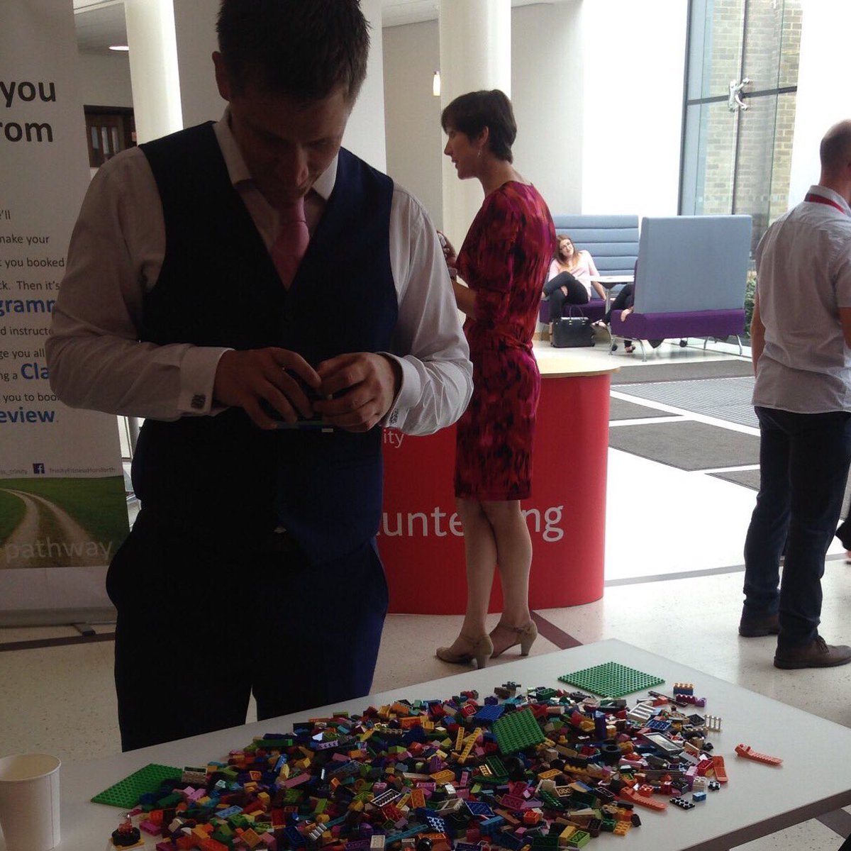 JuiceLtd's tweet photo. Caught in the act, @GaryBPT !
#Juicevocates #LegoLunch @LeedsTrinity https://t.co/m1J4haOEAk