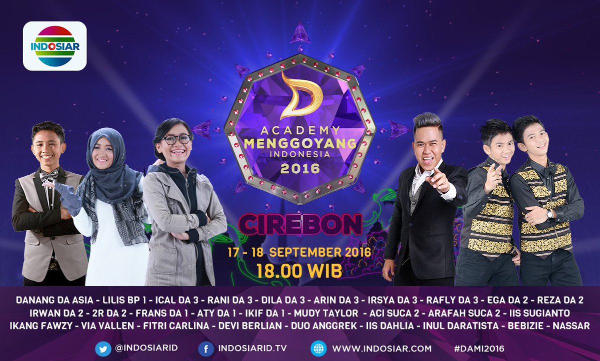 Malam ini serbu rame-rame ke Lap. Arhanud untuk menyaksikan meriahnya #DAMI2016 Cirebon,  pkl 18.00 WIB