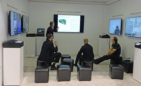 ABBRobotics's tweet image. Some great pictures of the #ABBRobotics stand at #IMTS2016