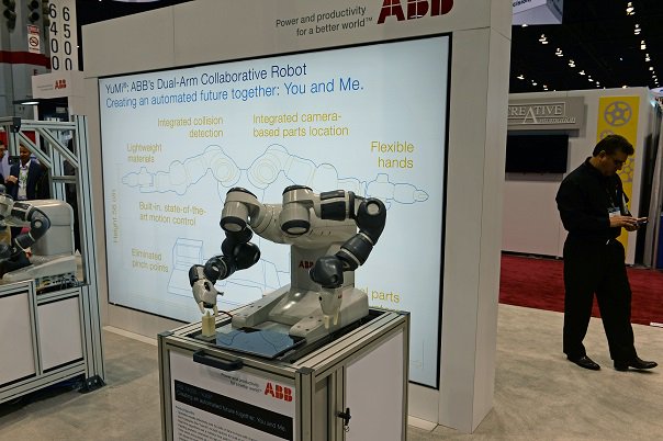 ABBRobotics's tweet image. Some great pictures of the #ABBRobotics stand at #IMTS2016