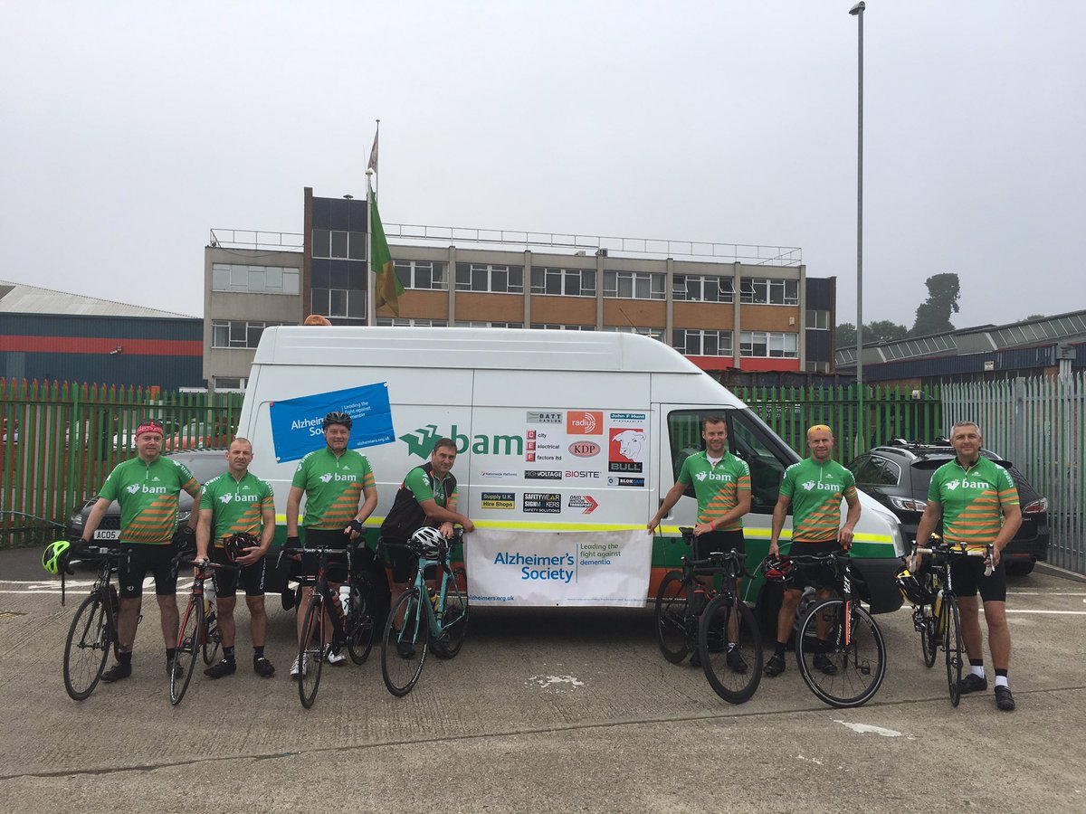 markthg's tweet image. They're off @BAMConstructUK #bambikes @alzheimerssoc @cefonline @BattCablesPlc @JohnFHunt_Group #HVSS
