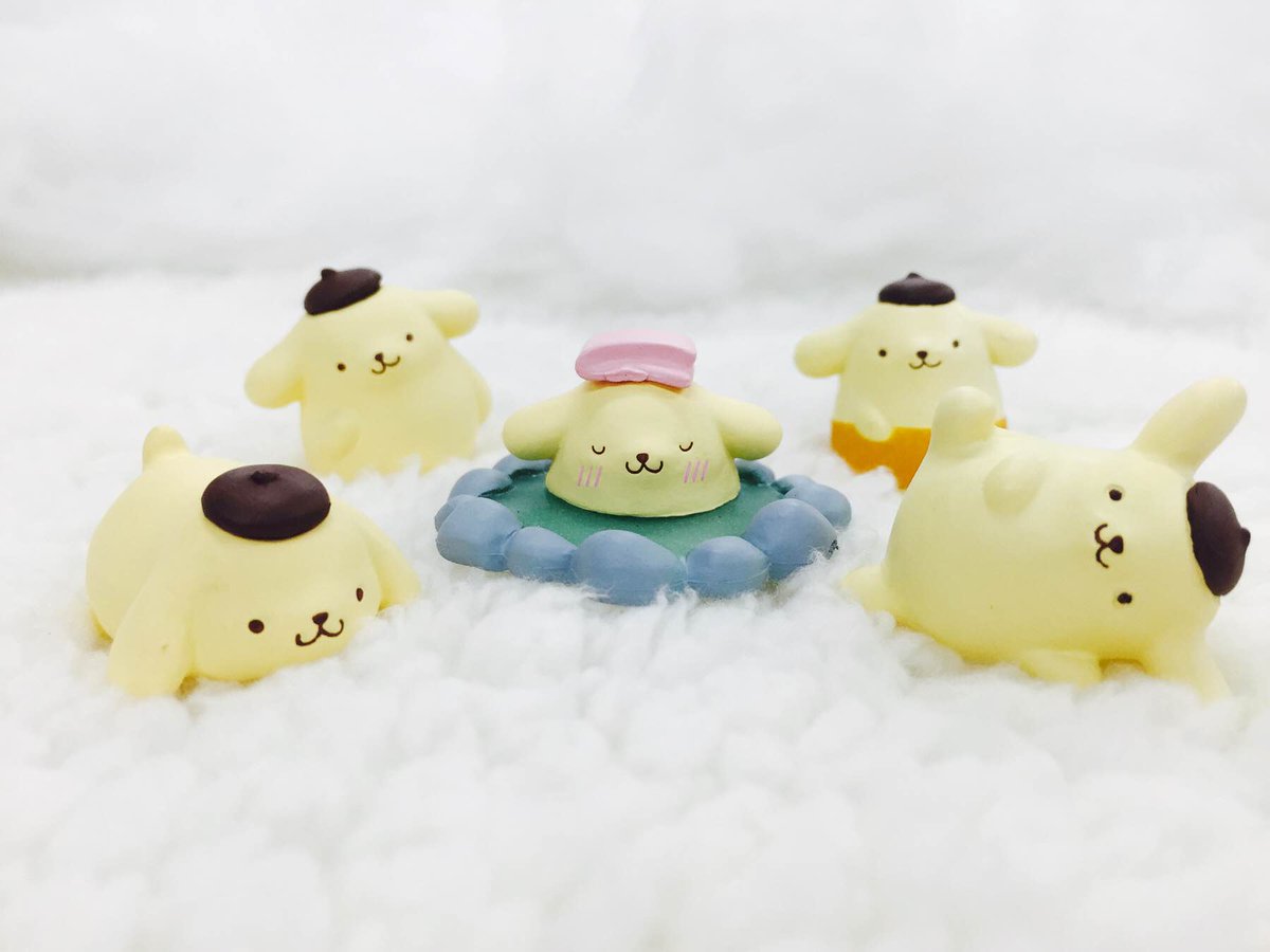 ポムポムプリンほんわかプリンの日常マスコット2】 いい湯だな