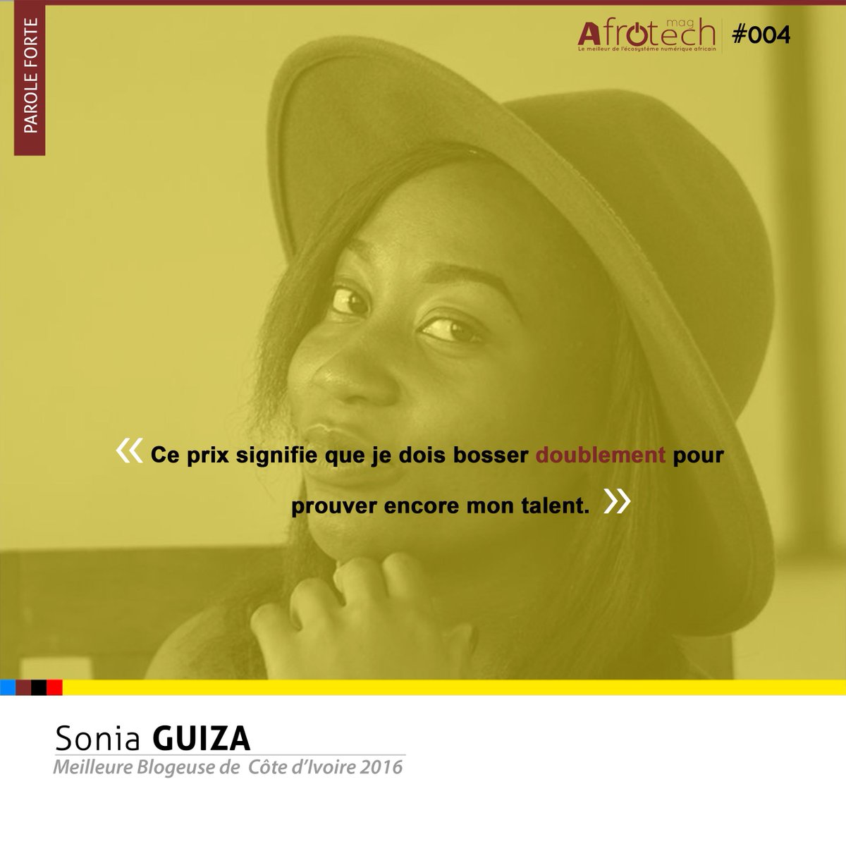 AfroInitiativ's tweet photo. Sonia Guiza , Qui est-elle?https://t.co/kaOCiAgK7x ! #CivTech #CivBlog @yoroba @FernandDdeh @GuizaDamour https://t.co/41CtkeiLQT