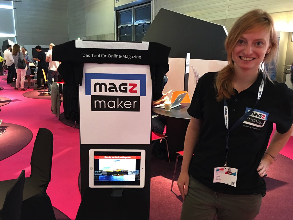 FullmoonSI's tweet photo. Lots of German attention for #Magzmaker, ‘das Tool für Online-Magazine at #DMexco Cologne. https://t.co/NPnfJ0MDZg