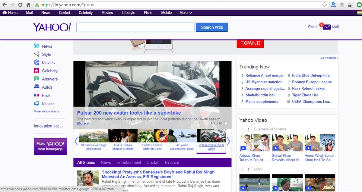 rahulaggarwalg's tweet image. @Yahoo Wrong hyperlink on the wrong image.
@verizon @TOIIndiaNews #TechError @my_pulsar @ndtv
