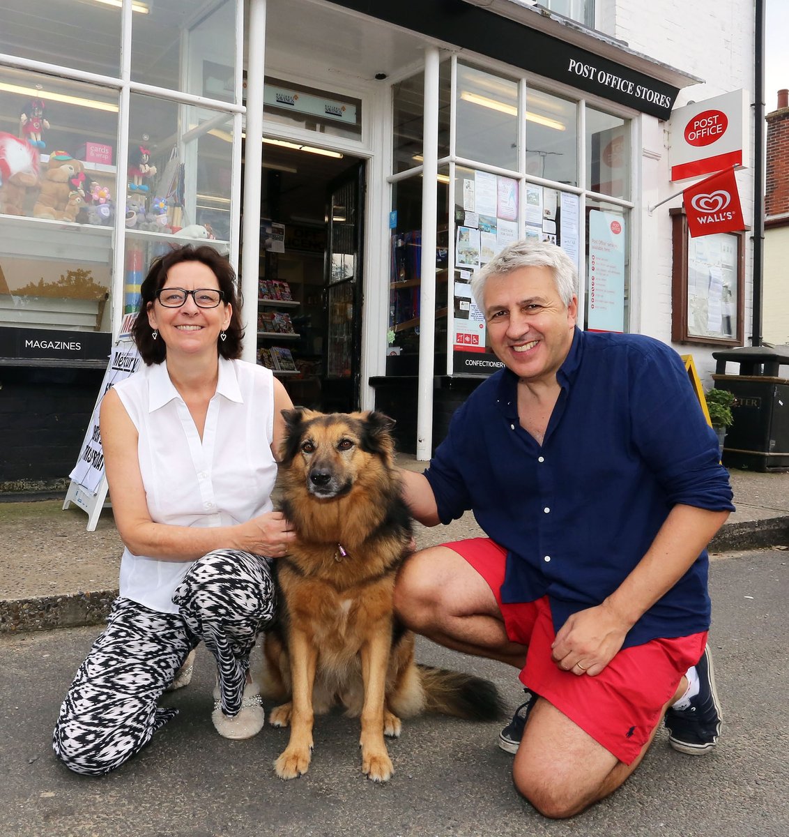 Winterton0nSea's tweet photo. Say hello to new #WintertonOnSea postmasters Jeanne &amp; Gino Farace.
They’ve already plans for a little deli counter. https://t.co/9nz9LlNReF