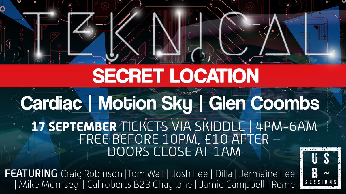 THIS SATURDAY.. CLOSE NOW 6AM PEOPLE.. 🙌🏻🙌🏻 GET YOUR FREE DAY TICKETS... skiddle.com/e/12826199/ #TeknicalDay&amp;Night