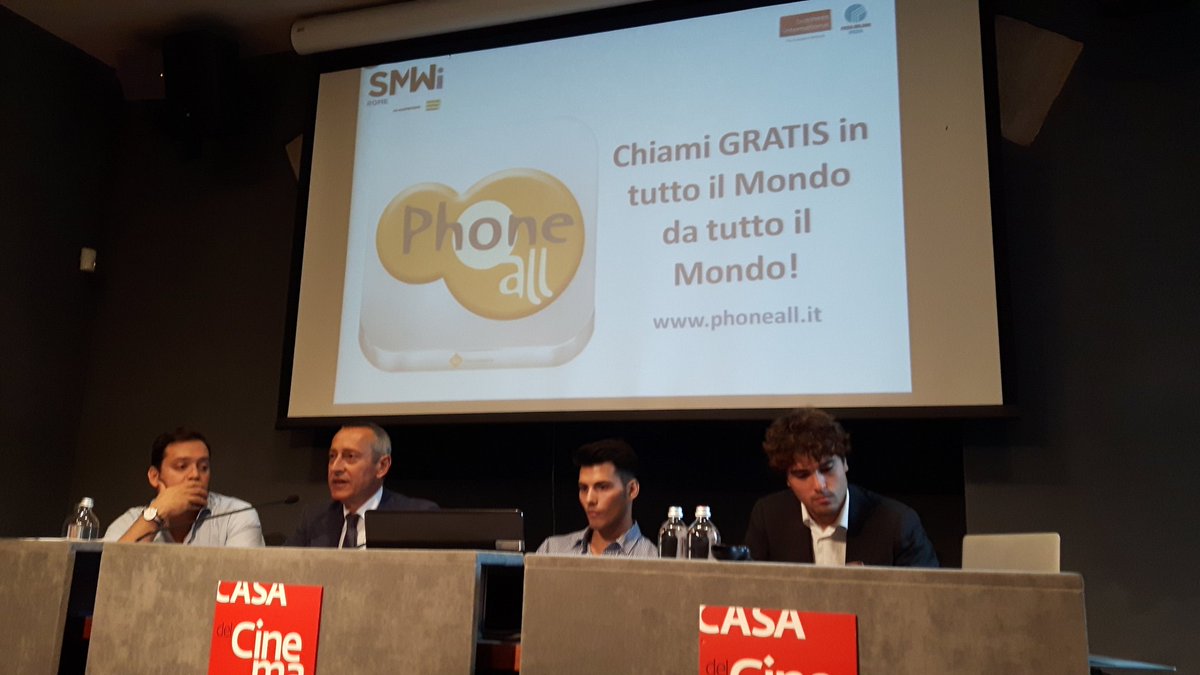 SMWRME's tweet photo. #BestApp2016 : Claudio Castellani di @Intermatica illustra il progetto #PhoneAll #SMWRME https://t.co/Rh7g1N4Ma7