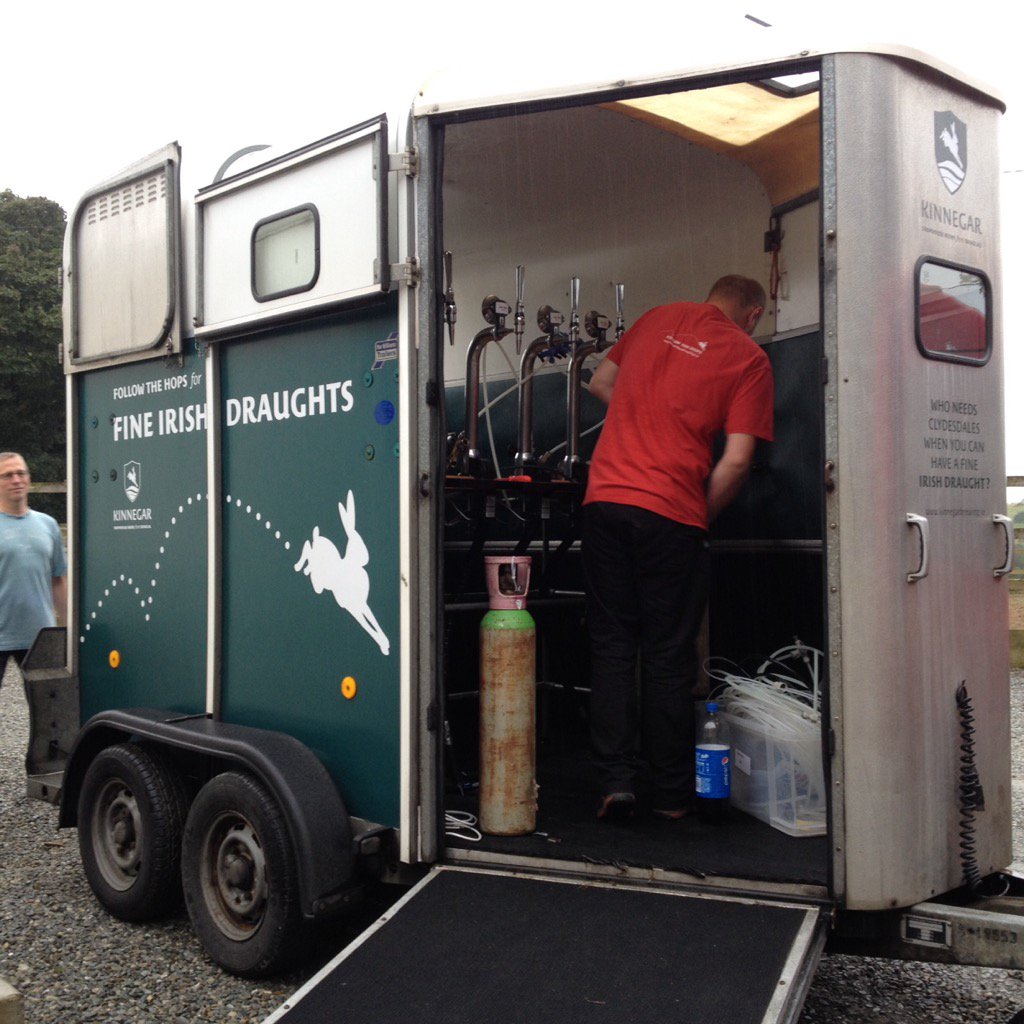 KinnegarBrewing's tweet photo. Prepping the Horsebox Bar for Live on the Lawn @RathmullanHouse this weekend. The horses will have to walk down... https://t.co/hq7EbRe4Kb