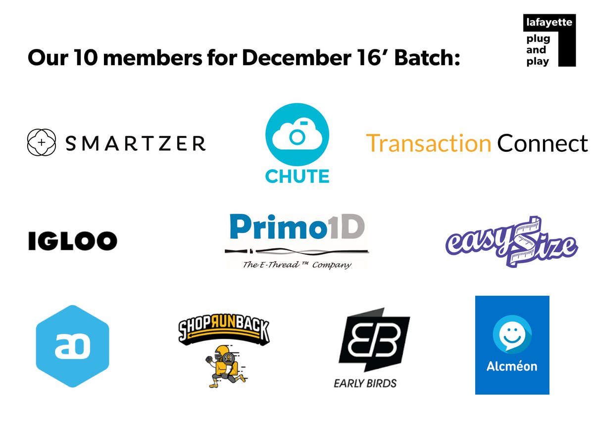 lafayette_pnp's tweet photo. We are happy to announce our December 16' Batch, 10 great #retail &amp; #fashiontech  startups from 🇫🇷 , 🇺🇸 , 🇩🇰  &amp; 🇬🇧 https://t.co/2NrvbtRHyO