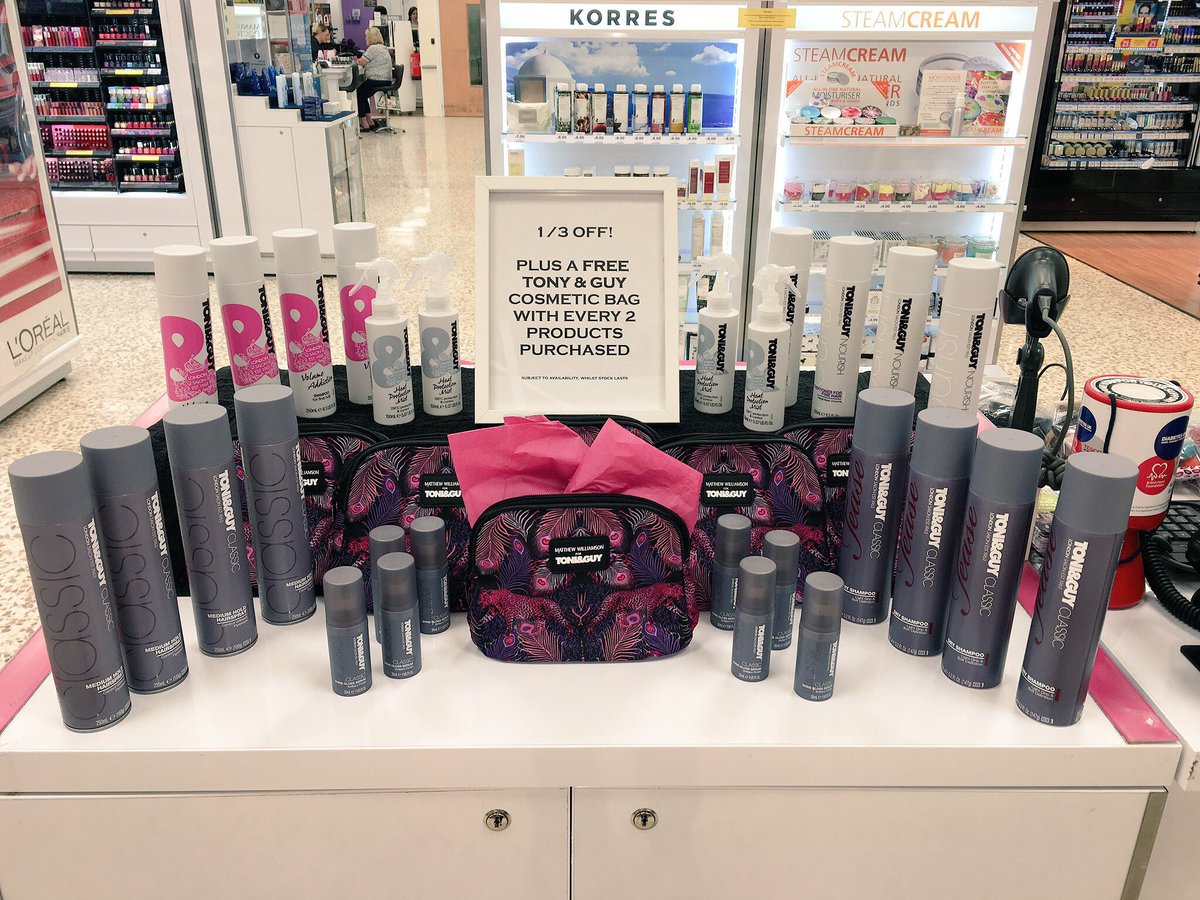 FREE Tony &amp; guy cosmetic bag with every 2 products purchased! Don't miss out 🤗<a href="/lisarowe28/">Lisa Sargent</a> <a href="/TandGproductsUK/">TONI&GUY PRODUCTS</a>