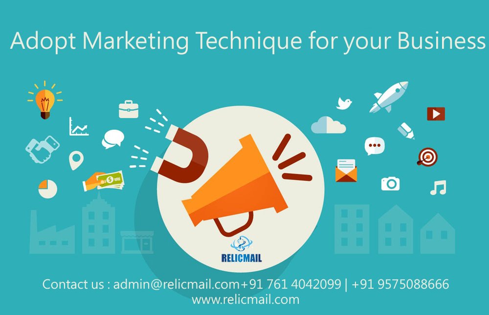 RelicMail's tweet photo. Adopt Perfect Marketing Technique for your Business/ Profession.
Contact us : admin@relicmail.com +91 761 4042099, https://t.co/YRf4oGHVNH