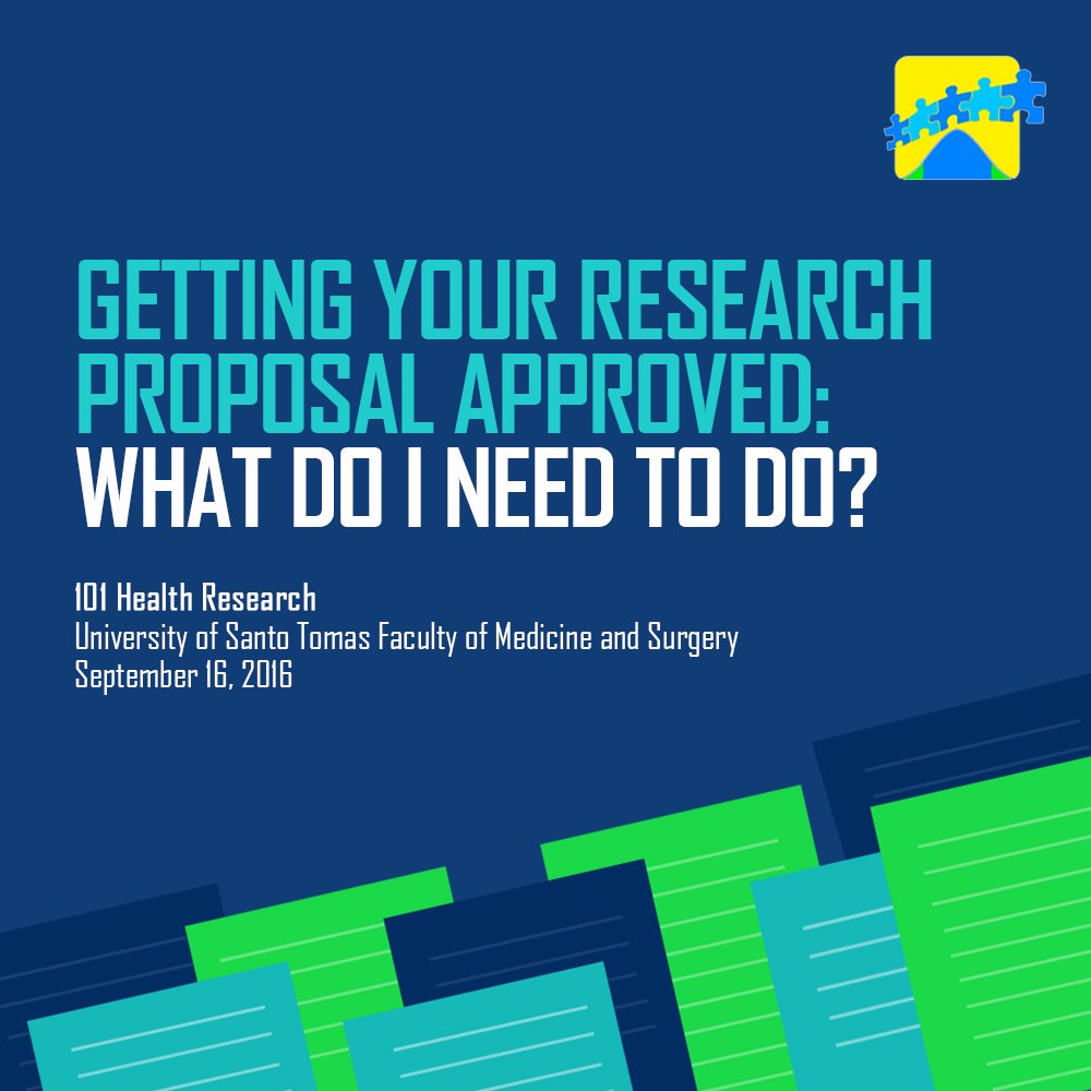 On getting ethical and technical review approval. See you tomorrow #USTMedicine! #researchPH #whywedoresearch