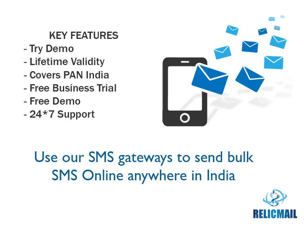 RelicMail's tweet photo. Bulk #SMS Service in #Jabalpur
Contact us : admin@relicmail.com +91 761 4042099,
+91 9575088666 https://t.co/DP4Rjrf8FI