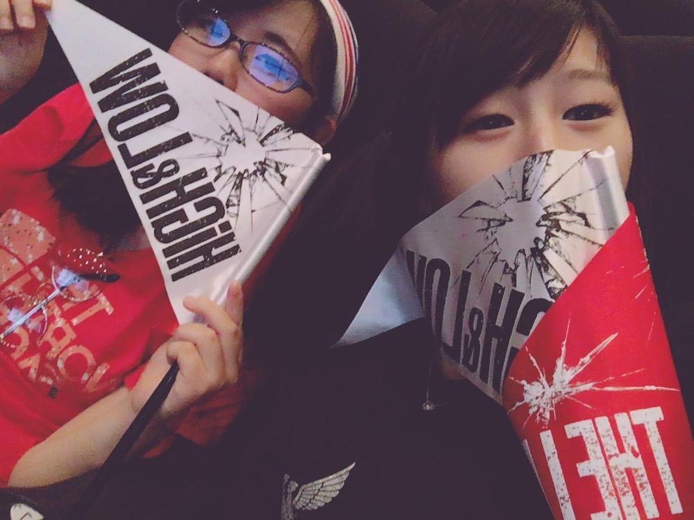 ganpei1218's tweet photo. HiGH＆LOW💗
#LIVEビューイング 
#楽しかった😘😚
#のどいたい 😭😂 https://t.co/yaGPIuLBH8