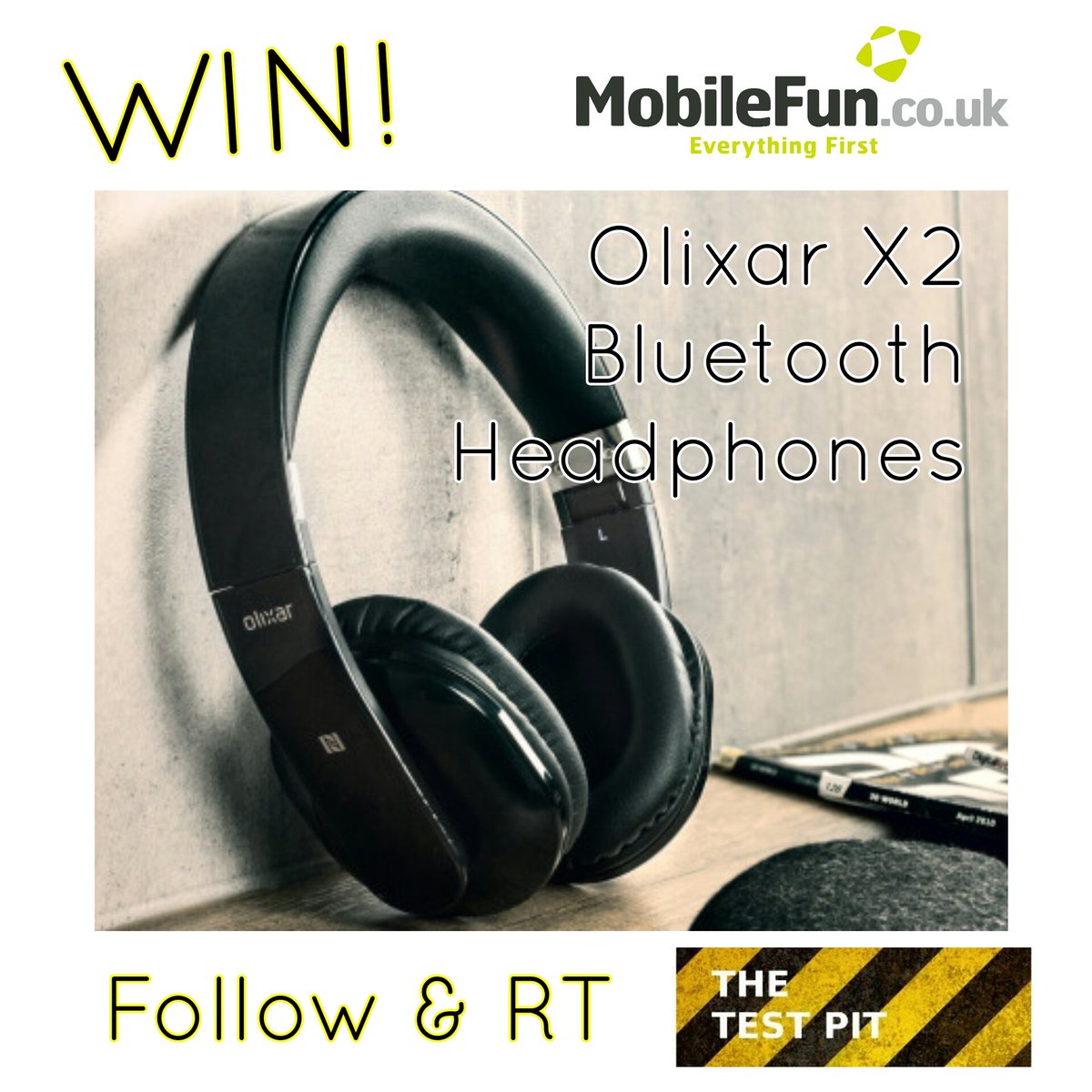thetestpit's tweet image. CLOSING TOMORROW! #Win Olixar X2 Bluetooth Headphones from @mobilefun. F &amp;amp; RT! #competition thetestpit.com/2016/09/compet…
