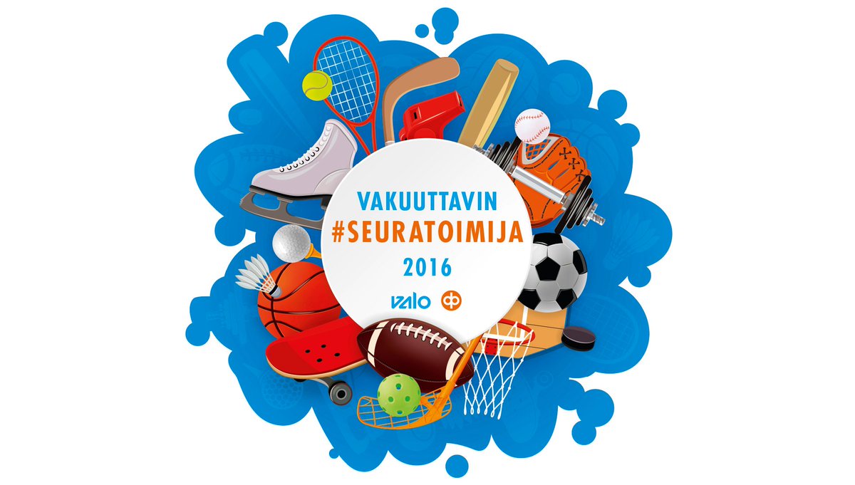 Ehdota vakuuttavinta #seuratoimija:a bit.ly/2cc3zAq 15.10. men. Palkintona jopa 1200 € #urheiluseura'lle!