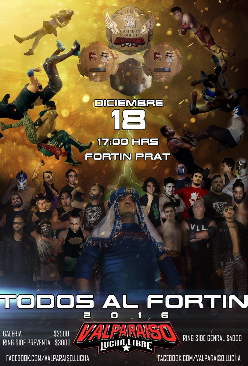 LuchaLibreValpo's tweet photo. Valparaiso Lucha Libre vuelve al Fortín Prat https://t.co/Qo3THW8PJP