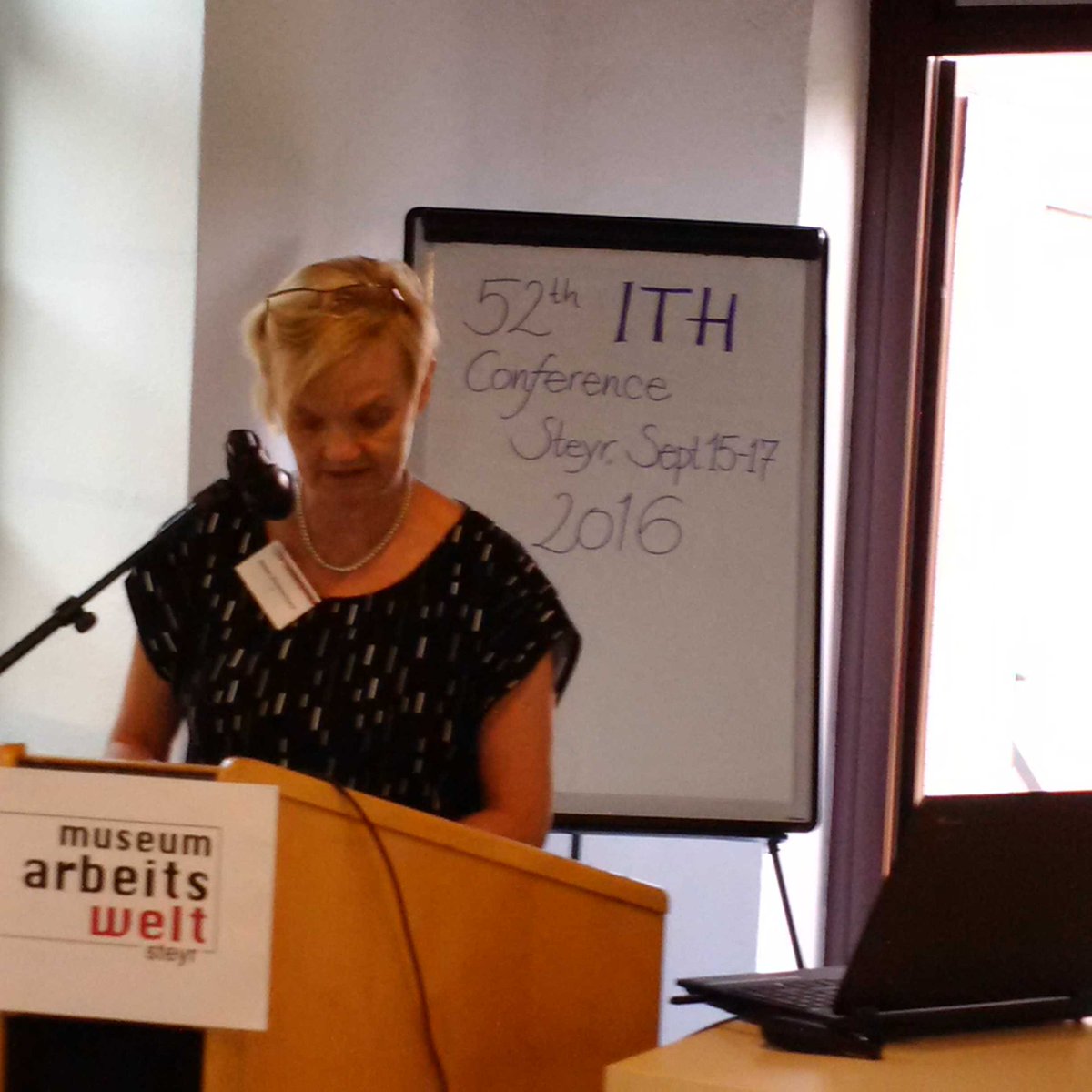FEShistory's tweet photo. Susan Zimmerman opens #ITH2016 in #steyr: commodity chains and labour relations #labourhistory https://t.co/XtwfqWJZZU
