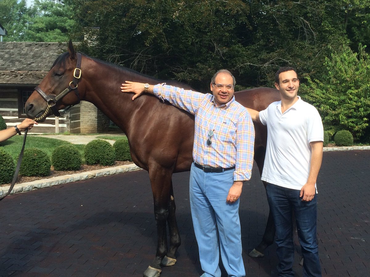 A day off from Keeneland, means a day with American Pharoah! ❤️👍🏻💯👑👑👑🐎 #KeeSept <a href="/coolmorestud/">Coolmore</a> <a href="/JustinZayat/">Justin Zayat</a>
