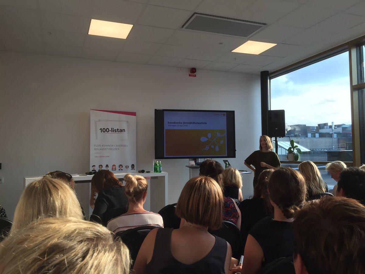 assurgocoach's tweet photo. Lärorikt och spännande på 100-listans seminarium. Mer kvinnor i styrelserummet och ledande positioner nu! #ledarskap https://t.co/fxVKk6iVC9