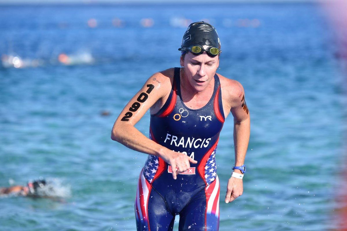 Super racing this morning @ #WTSCozumel for 1st draft-legal Sprint Worlds! Results later at usatriathlon.org.