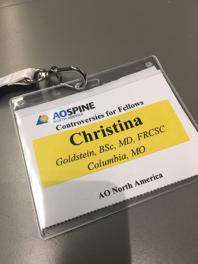 drcgoldstein's tweet photo. Excited to be teaching at #AOSNA "Controversies in Complex Spine Surgery" course this week! https://t.co/4Z4lxtYj5x