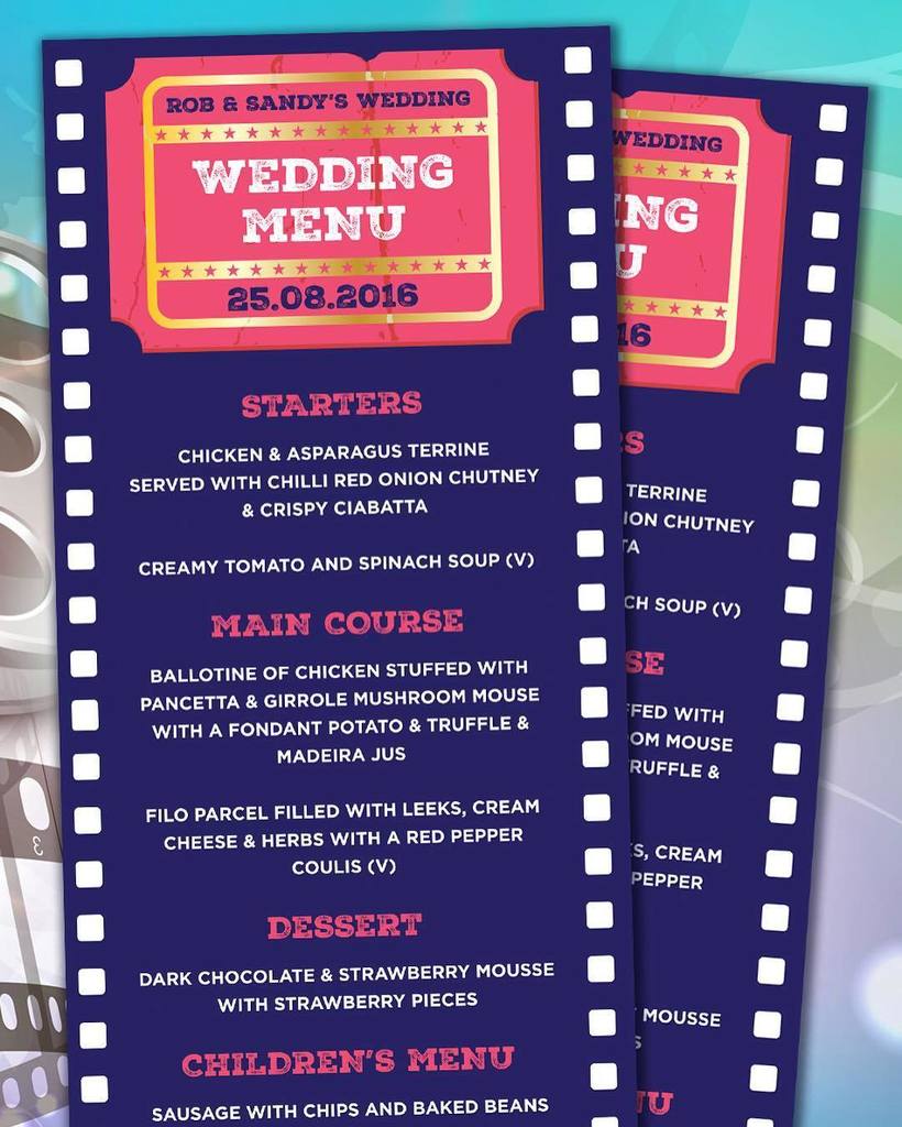 wedfestival's tweet photo. #cinema #movies themed #weddingmenu from @wedfest.co #wedfest #cinemawedding #weddingmenus #menu #menus #themedmenu⦠https://t.co/7dkbbP2yb9
