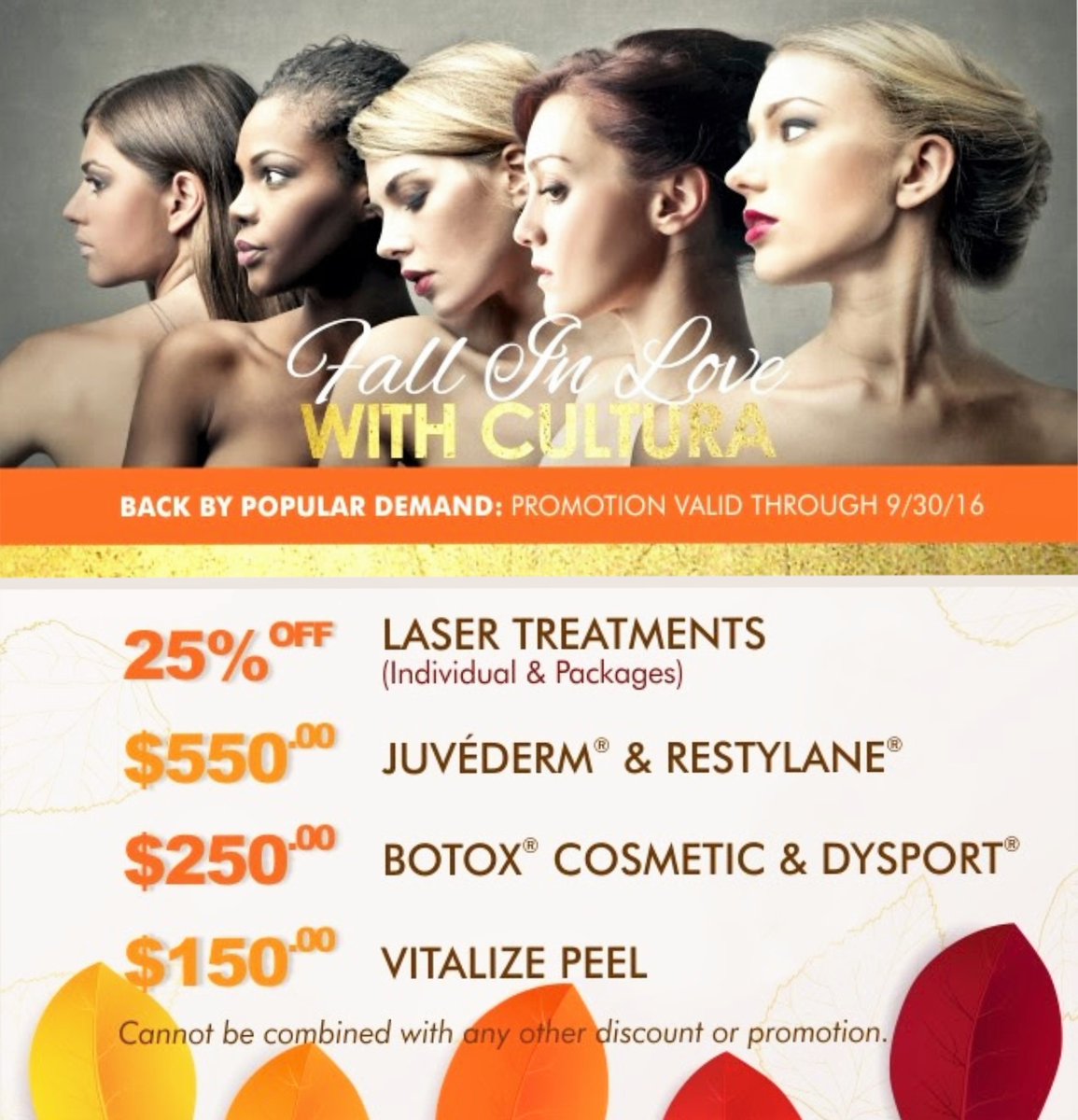culturacosmetic's tweet photo. OUR MOST POPULAR SPECIAL IS BACK!
☎ 202.237.9292
#culturacosmetic #beauty #beautiful #dmv #dcdocs #antiaging #botox https://t.co/TMtSsAZkvo