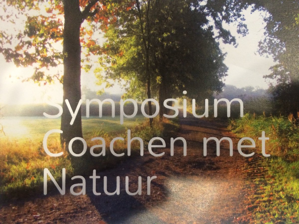 Heerlijk zonnig dagje buiten inspiratie opdoen bij Symposium coachen met de natuur van de #Nobco