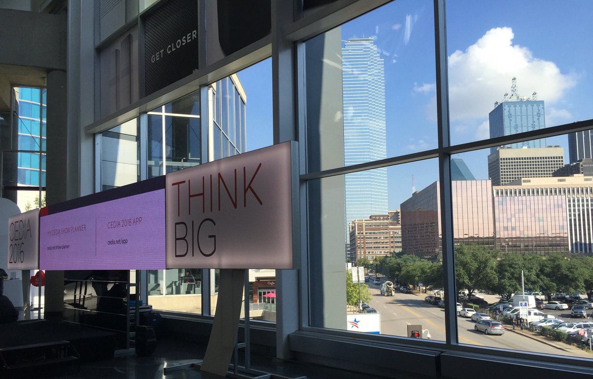 amplifyav's tweet photo. Hello #Dallas! #Cedia2016 #thinkbig https://t.co/sgnHlVjT99