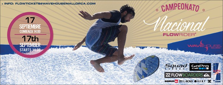 FlowRiderSpain's tweet photo. CAMPEONATO NACIONAL DE #FLOWRIDER EN WAVE HOUSE MALLORCA  @WaveHouseMCA3 Categorías:Open, Junior y Féminas 
Let's go https://t.co/AGoPy0aHXc