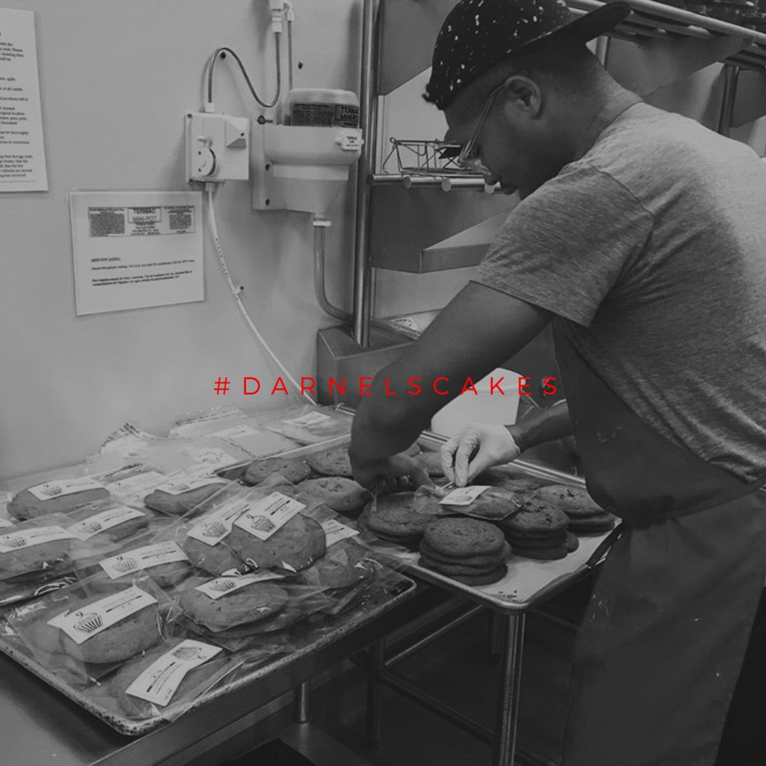 DarnelsCakes's tweet photo. @KyleEATS, head baker and founder of Darnel's Cakes #passion + #cause = #mission https://t.co/DwHMg5Wvva