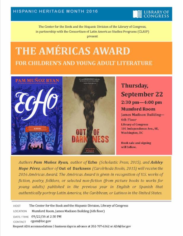 VanderbiltCLACX's tweet photo. 2016 Americas Award Ceremony at the Library of Congress @librarycongress #AmericasAward16 https://t.co/4wy20ccx3c https://t.co/4Qx46tvEFy