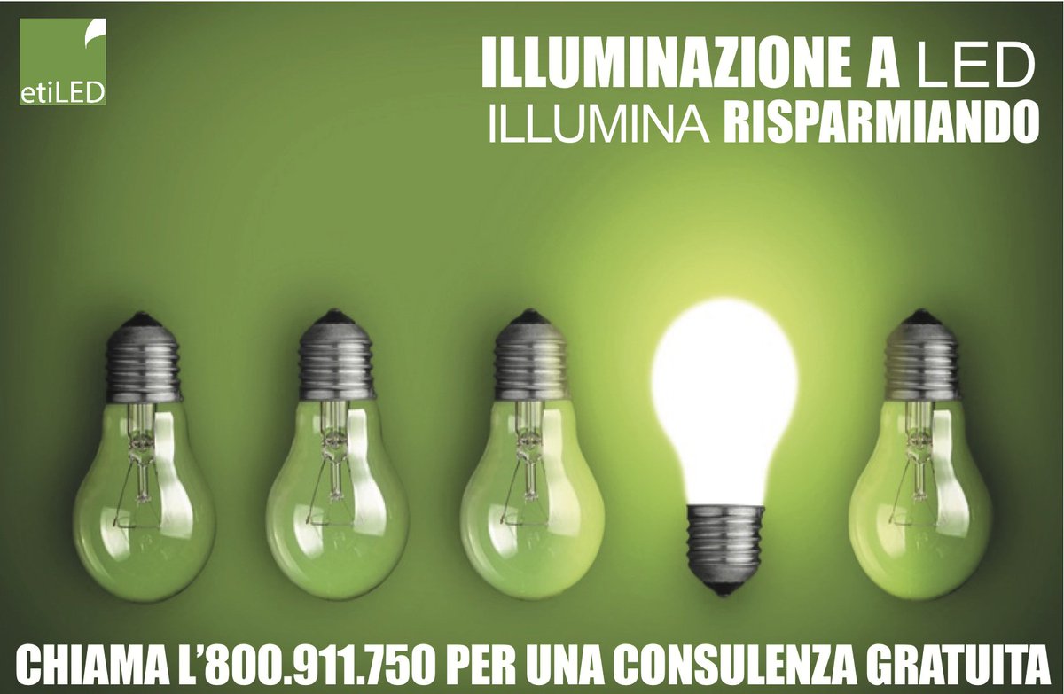 etiledsrl's tweet photo. per la tua #casa o #azienda  scegli l'#illuminazioneled scegli il #risparmio per un #checkupgratuito 800.911.750 https://t.co/6UqOIDEe7T