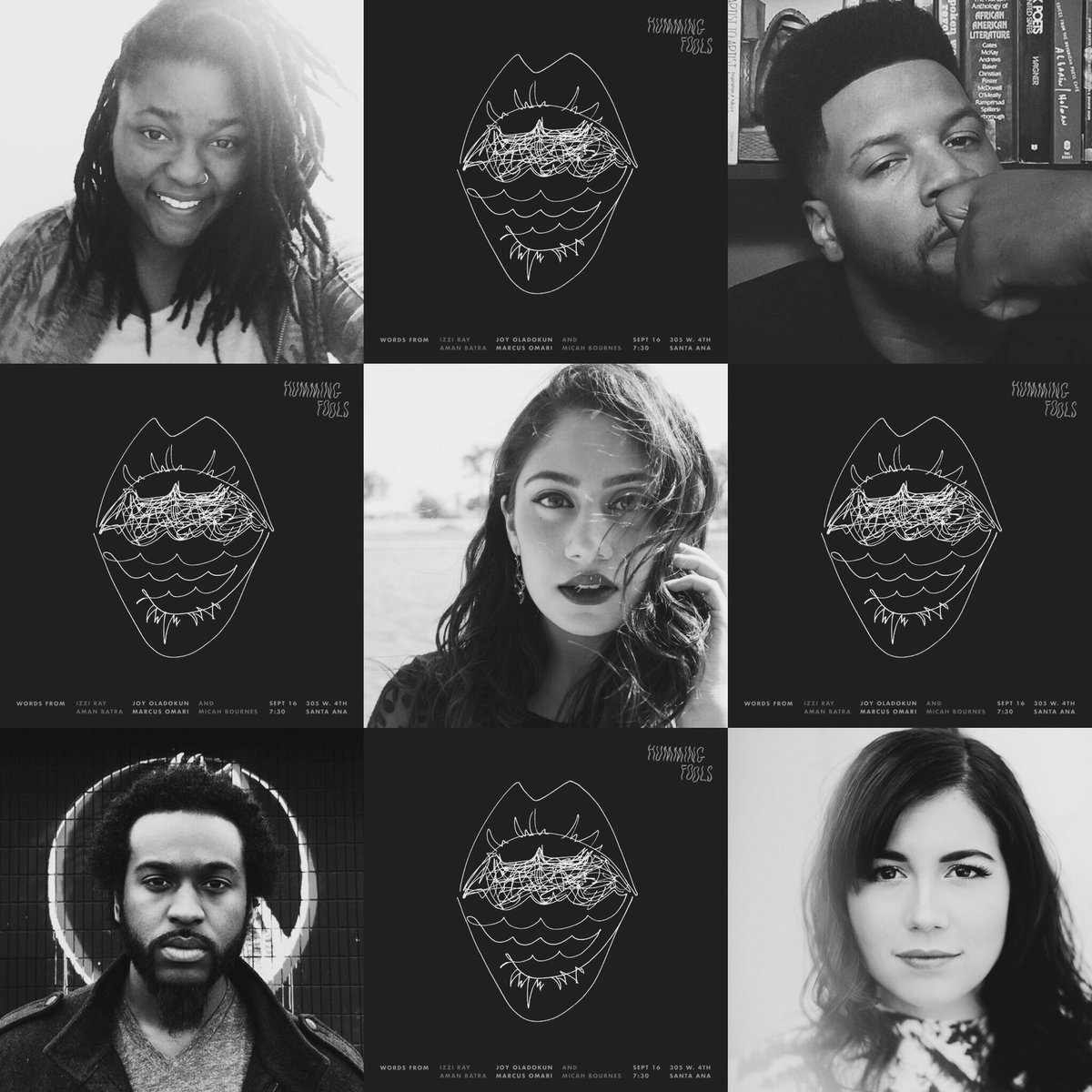 TOMORROW! Humming Fools. Squad. Poetry. Music. 305 w 4th. Santa Ana CA. 7:30pm. Donation or free!