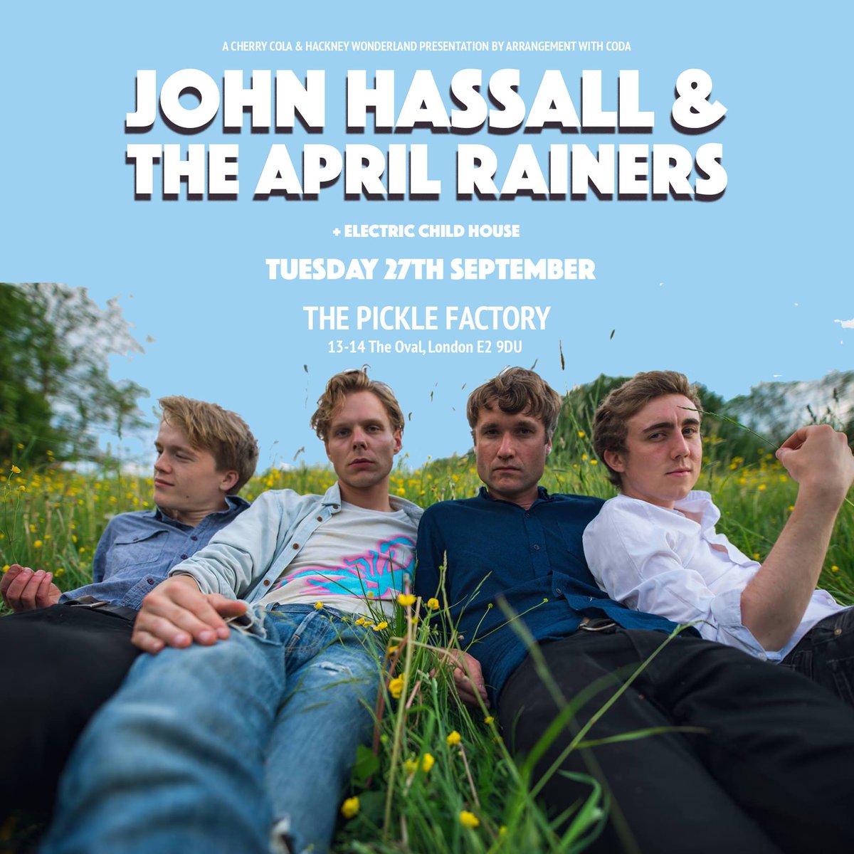 Look out for John's new band The April Rainers playing London in a few weeks. Tickets from bit.ly/RainersPF