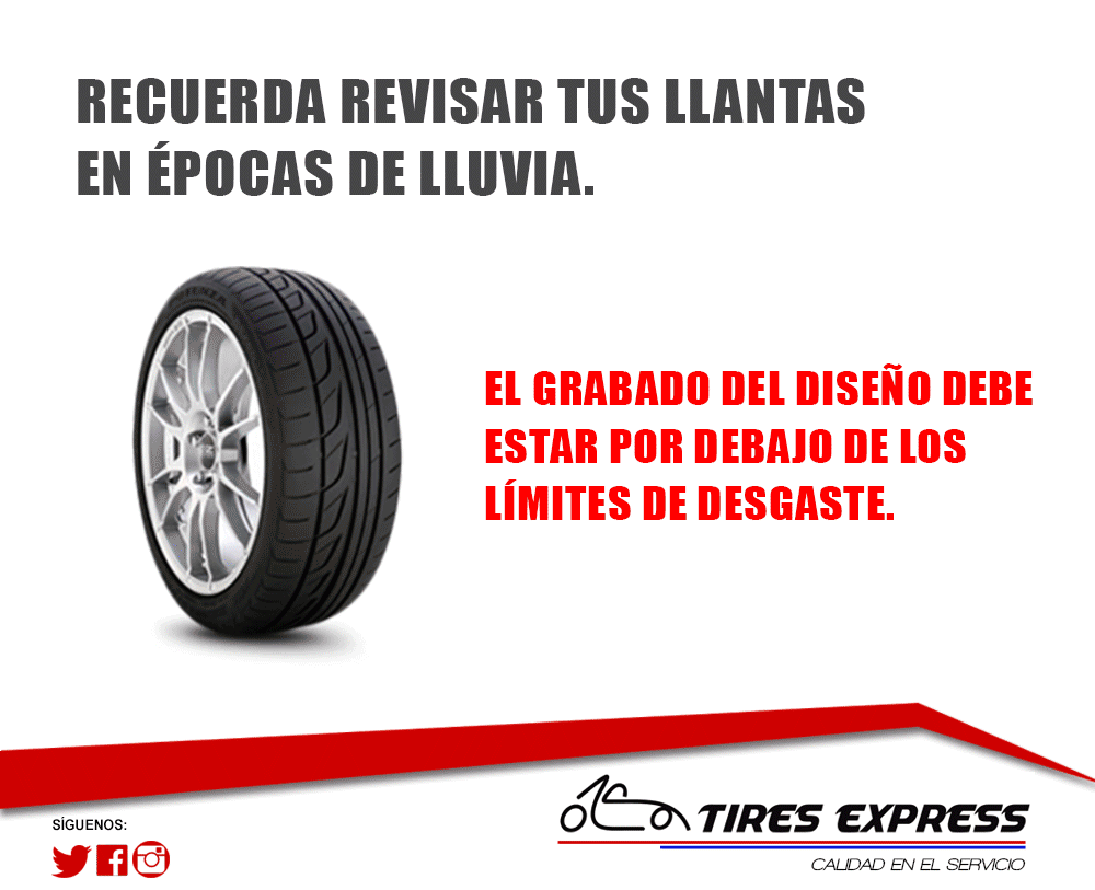 En estos días de lluvia te recomendamos revisar el grabado de tus llantas #autos #panama #llantas #autoservice #pty