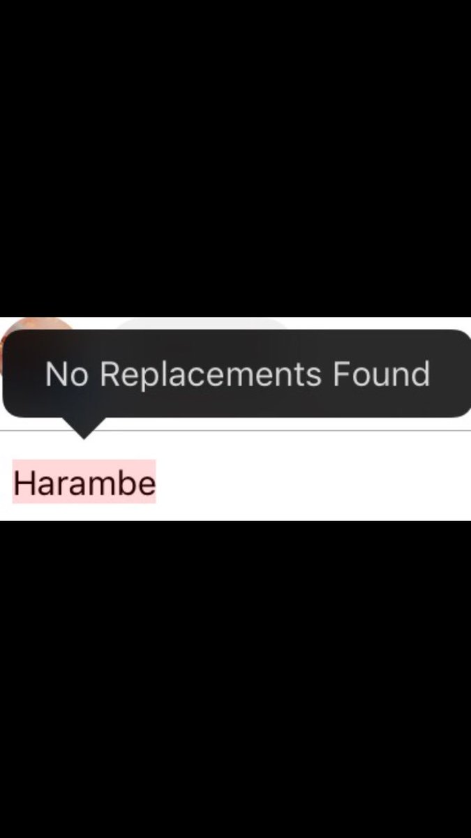 spincyclenick's tweet photo. iMessage knows what's up. Forever in our hearts #Harambe https://t.co/v6CYScqpKk
