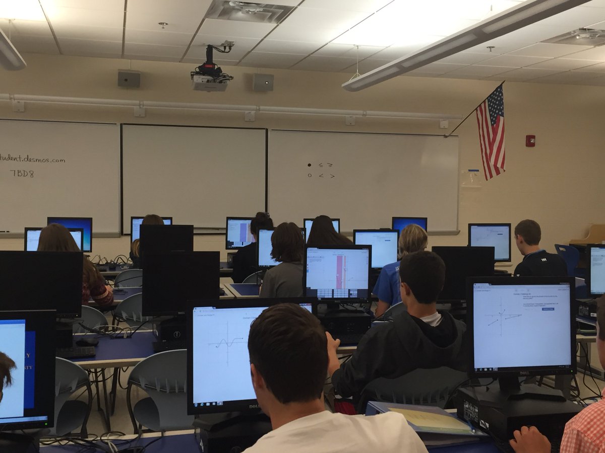 LDominick528's tweet photo. Suzanne @von_Oy using #Desmos in her #Algebra2 classroom at #NewtownHS https://t.co/pqUnOsaByh