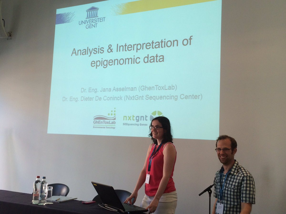 kdschamp's tweet photo. #epigenomic course starts #setacepigenetics @ugent @SETAC_world @J_Asselm @DieterDeCo @FbwUGent @nxtgnt @GhEnToxLab https://t.co/SCVz6odW6N