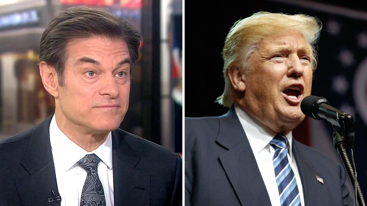 TODAYshow's tweet photo. .@DrOz on Trump's medical checkup: 'He's healthy enough to be president' https://t.co/z4dGRaD9qC https://t.co/V8oHECHF4h