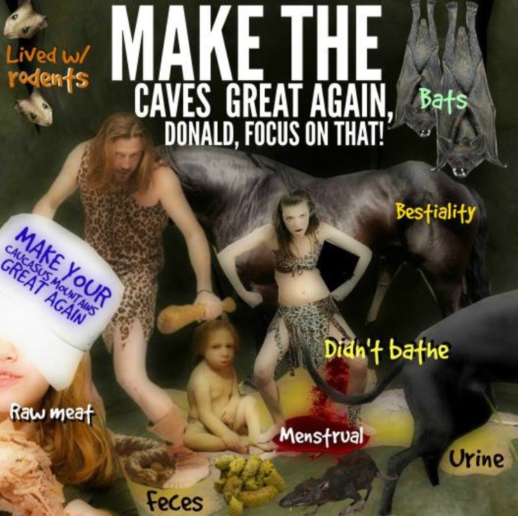 originalman3601's tweet photo. #MakeCavesGreatAgain #WhitePeopleAncestors #ThisNotYourCountry #YourNeanderthals #WhiteNotRight https://t.co/UyDoMqQVhr