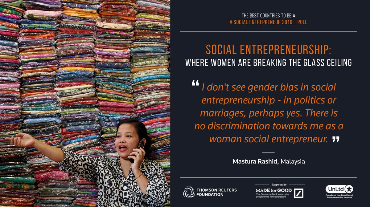 Women in social enterprises are smashing the #glassceiling. Here's why: tmsnrt.rs/2crd2na #gendergap #SEpoll