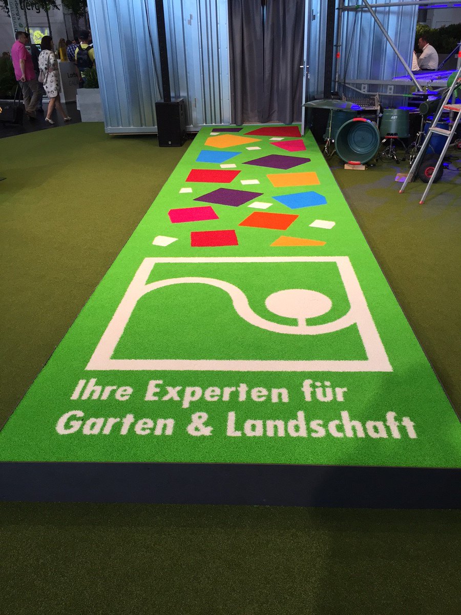 signgrass's tweet photo. #Signgrass exhibition logo mat at #GaLaBau2016 , Nürnberg - Germany https://t.co/ce0FVlufYW